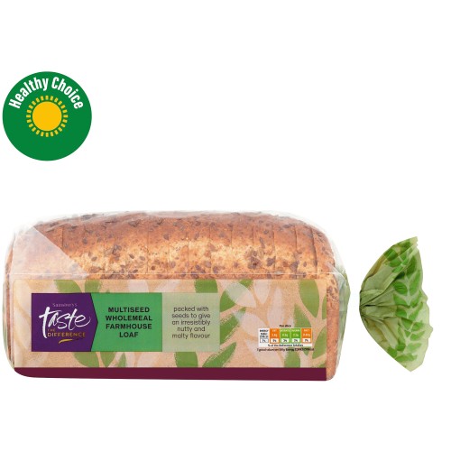 Sainsbury's Soft Multiseed Farmhouse Thick Sliced Wholemeal Bread Taste