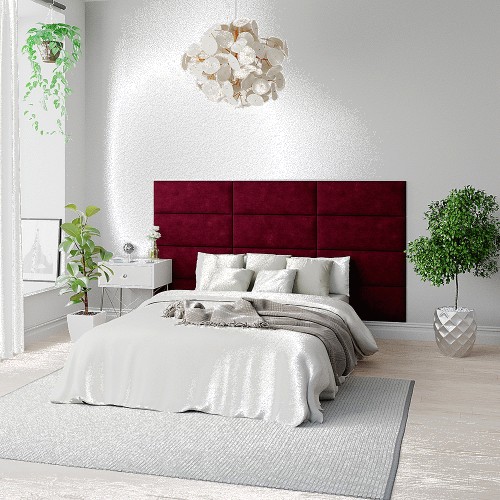 Aspire EasyMount Bordeaux Kimiyo Linen Upholstered Wall Mounted