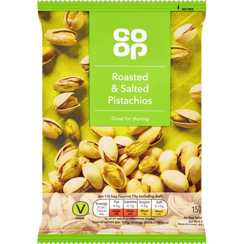 Coop Roasted & Salted Pistachios (150g) Compare Prices & Where To