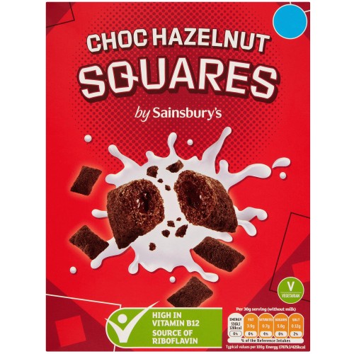 Sainsbury's Choco Hazelnut Squares Cereal (375g) Compare Prices