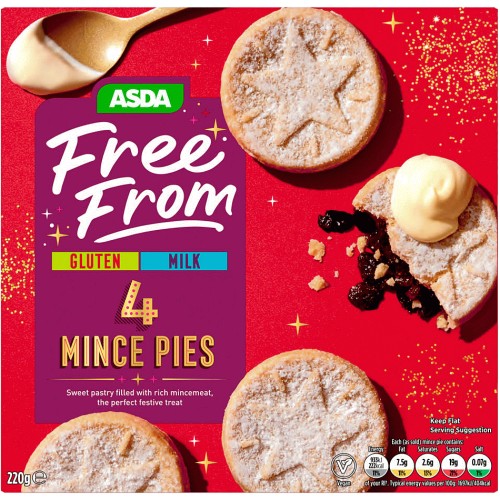 ASDA Free From 4 Mince Pies (220g) Compare Prices & Where To Buy