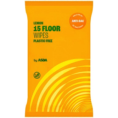 ASDA Floor Wipes Anti Bac Lemon 15 Wipes (15) Compare Prices & Where