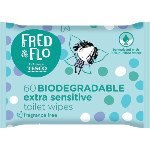 Fred & Flo 60 Sensitive Toilet Wipes Compare Prices & Where To Buy