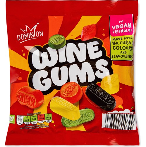 Dominion Vegan Wine Gums (230g) Compare Prices & Where To Buy
