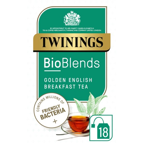Twinings Bioblends Golden English Breakfast Tea Bags with Friendly