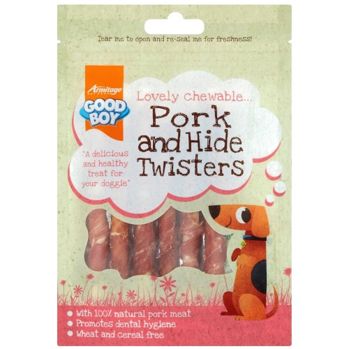 Good Boy Pork & Hide Twister Dog Treats (60g) Compare Prices & Where