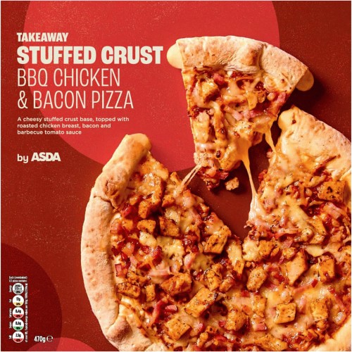 ASDA Takeaway Stuffed Crust BBQ Chicken & Bacon Pizza (470g) Compare