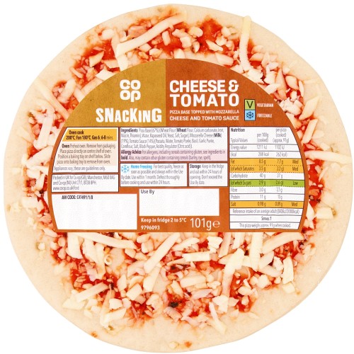 Coop Snack Cheese & Tomato Pizza (101g) Compare Prices & Where To Buy Trolley.co.uk