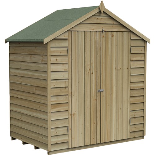 Forest Garden Double Door Windowless Apex Garden Shed 6x4ft Compare