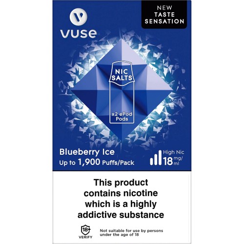 Vuse ePod Pods Blueberry Ice Vape Pods Ml (2 x 18mg) Compare Prices & Where To Buy Trolley.co.uk