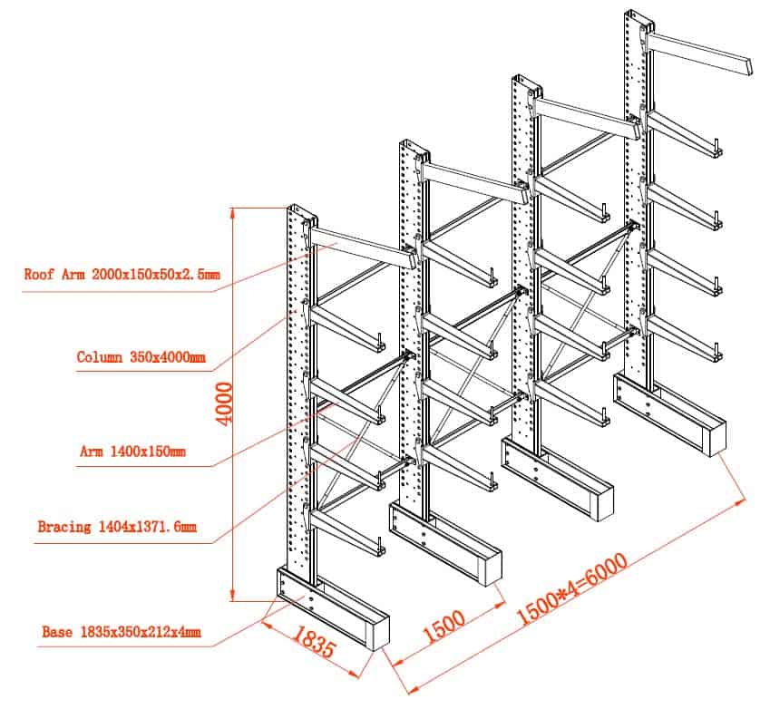 Custom Cantilever Racking Direct From China Factory RedSheep