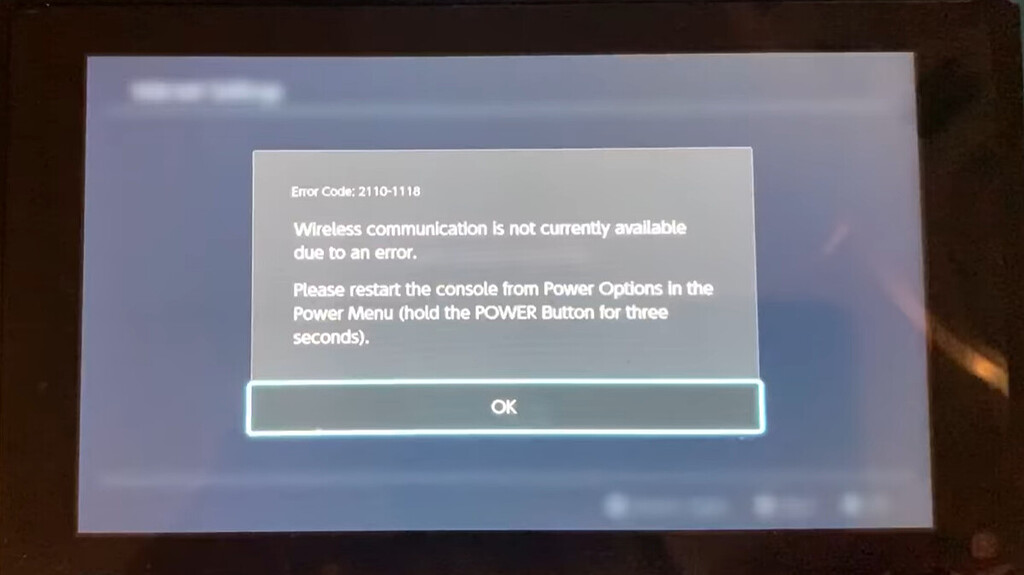 Switch Error 21101118, Wifi error Nintendo Switch TronicsFix