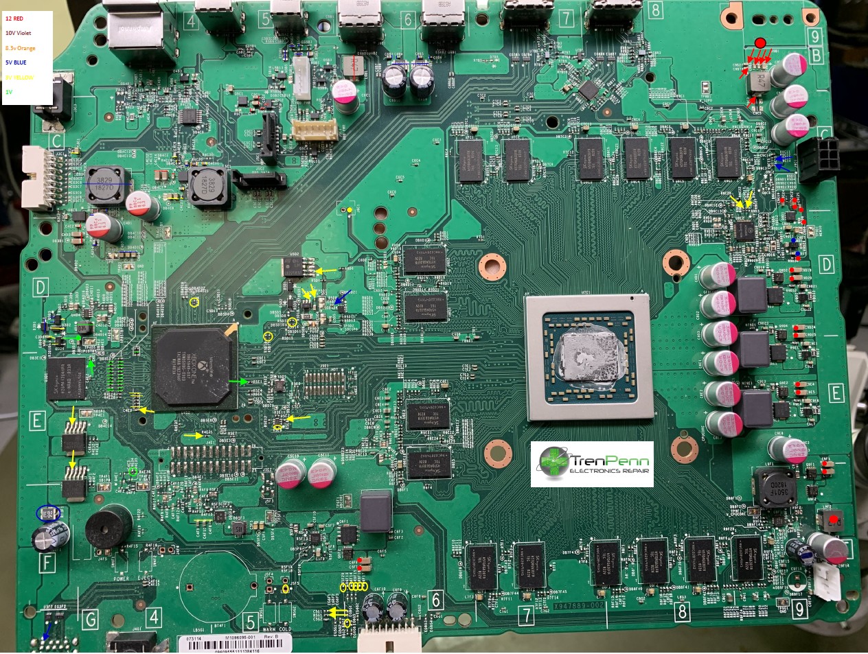 Xbox One S Stand by voltages Xbox One S TronicsFix