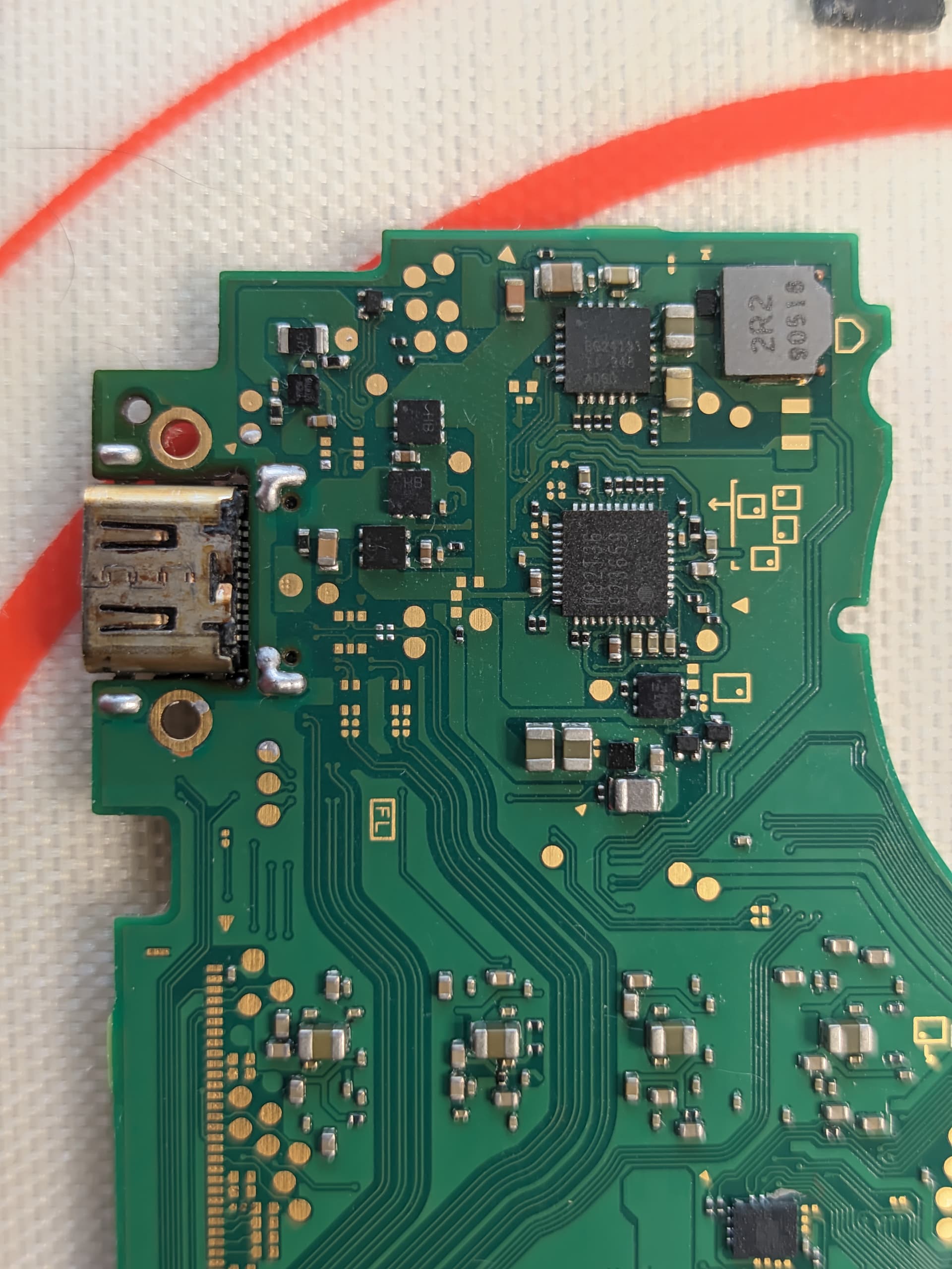 Switch lite battery drain, 1.8v rail shorted Nintendo Switch Lite