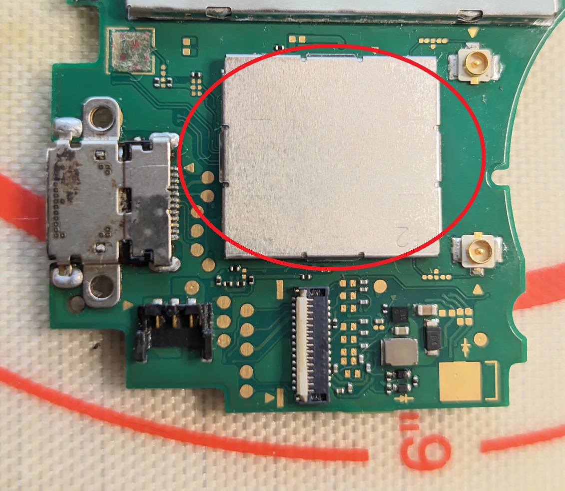 Switch lite battery drain, 1.8v rail shorted Nintendo Switch Lite
