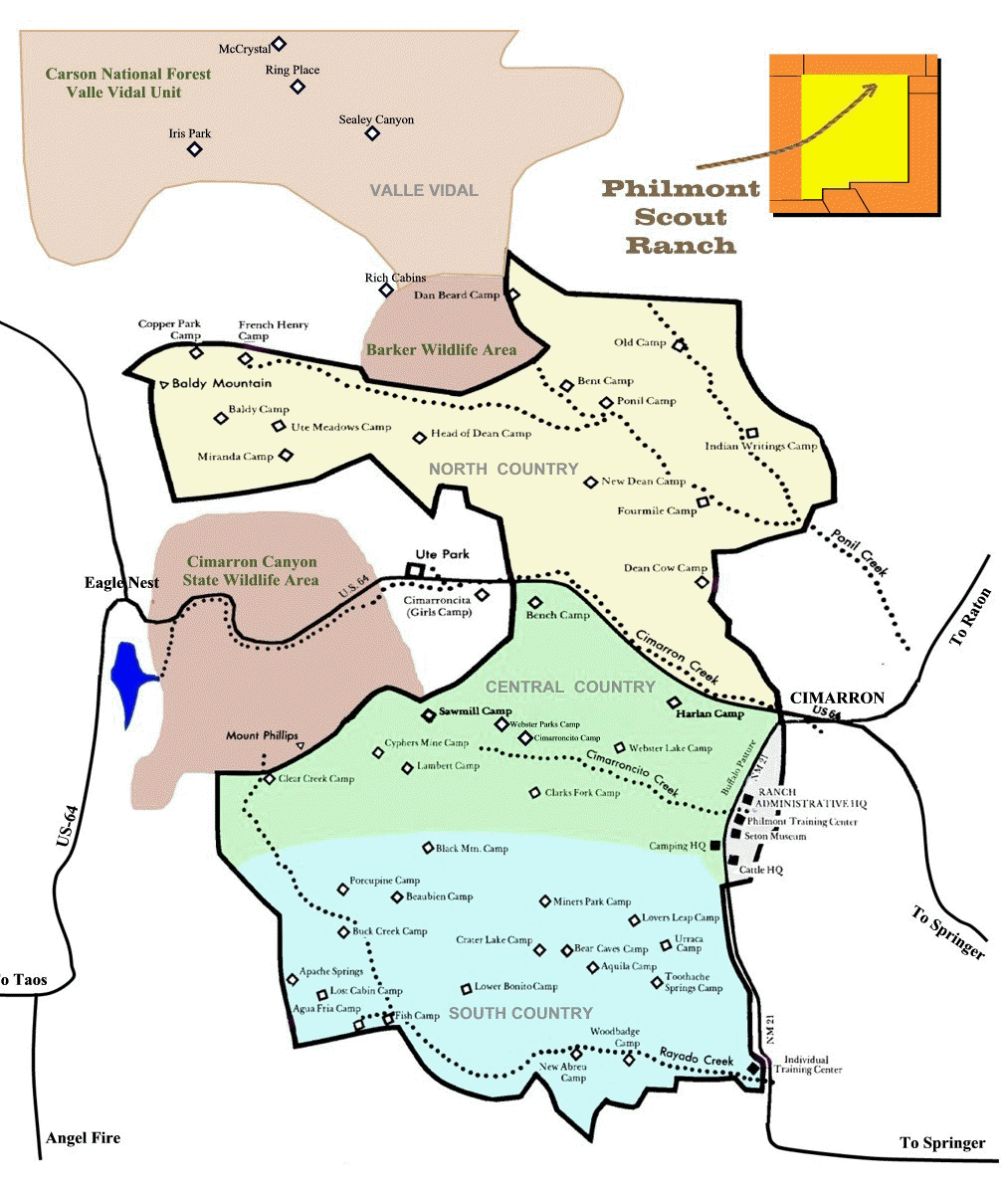 Outline Map of Philmont