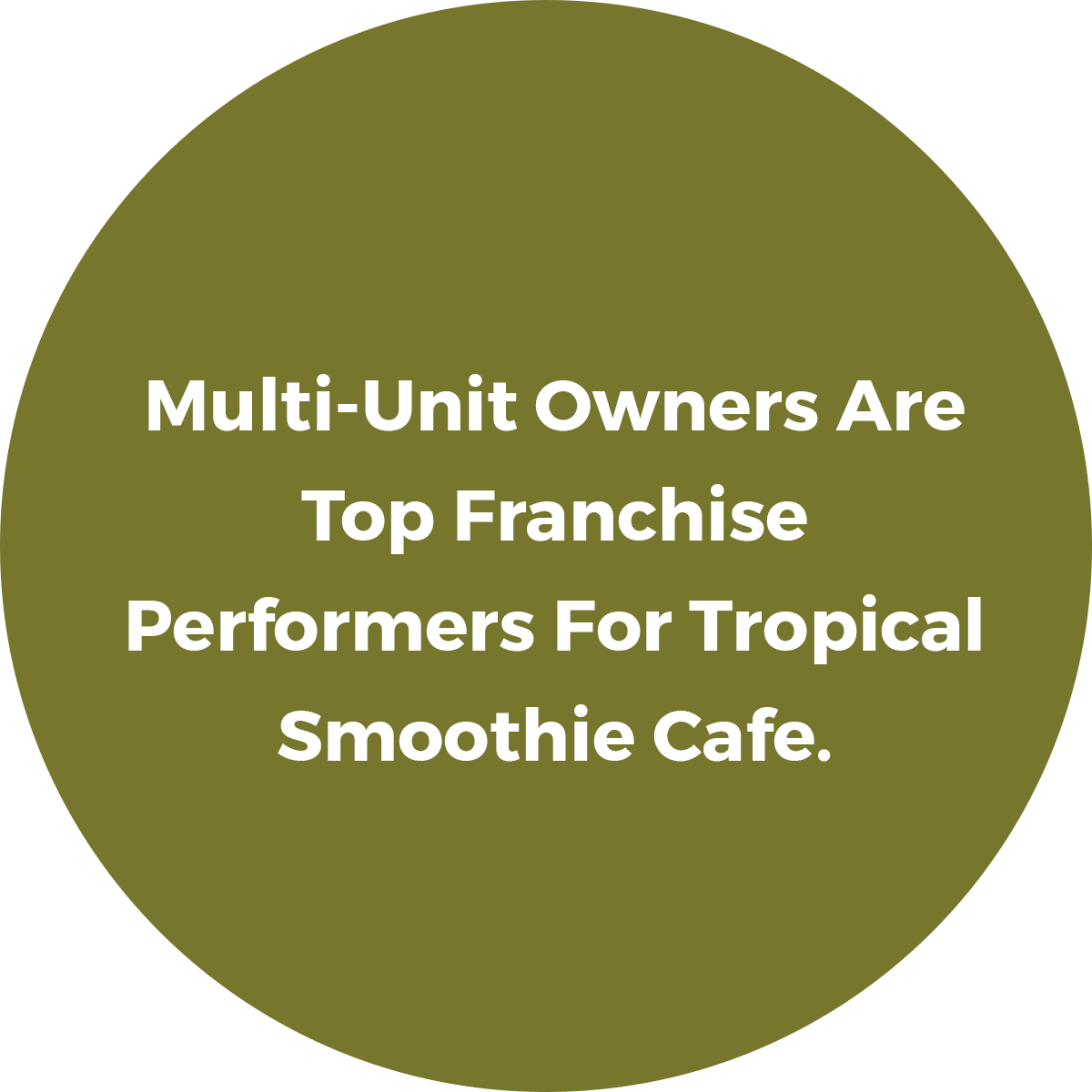 Tropical Smoothie Cafe Franchise Healthy Fast Casual