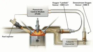 P013A – O2 Sensor Slow Response – Rich to Lean – TroubleCodes.net
