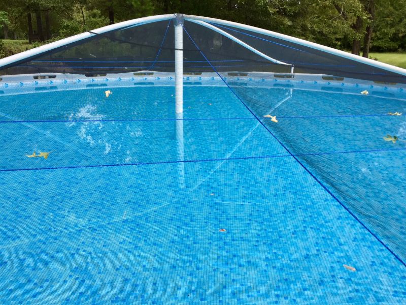 Our DIY Cheap Leaf Dome to keep leaves out of our pool Trouble Free Pool