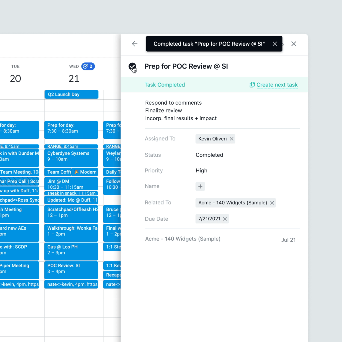 Scratchpad continues to build the sales workspace
