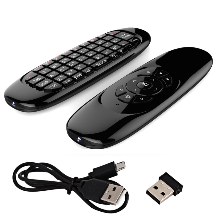 3 In 1 Mini Rechargeable 2.4 GHz Remote Control Air Mouse Wireless