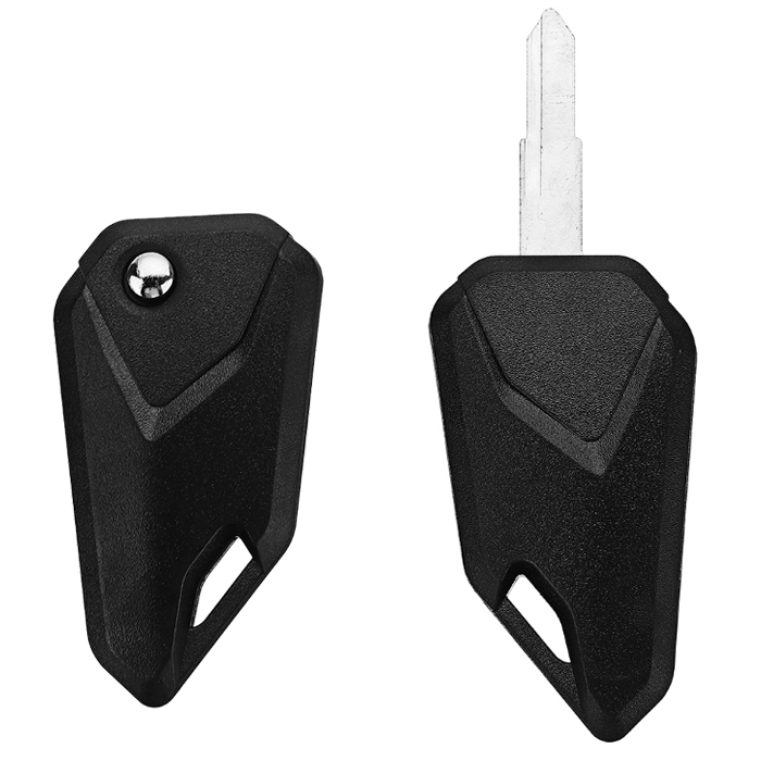 Universal Black Motorcycle Blank Key, Flip Key Conversion Kit, Folding