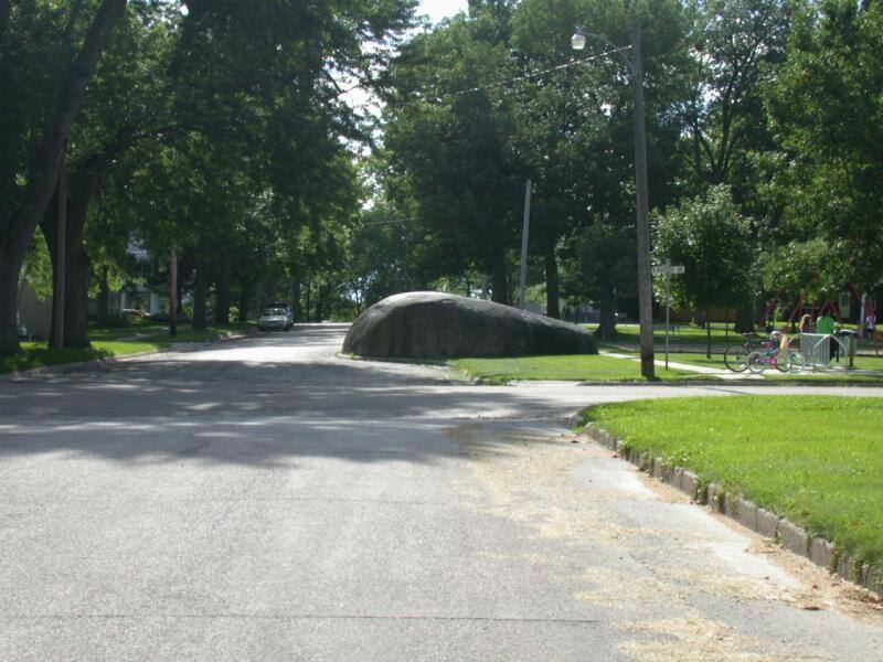 Boulder Park Nora Springs Iowa Glacial Erratic