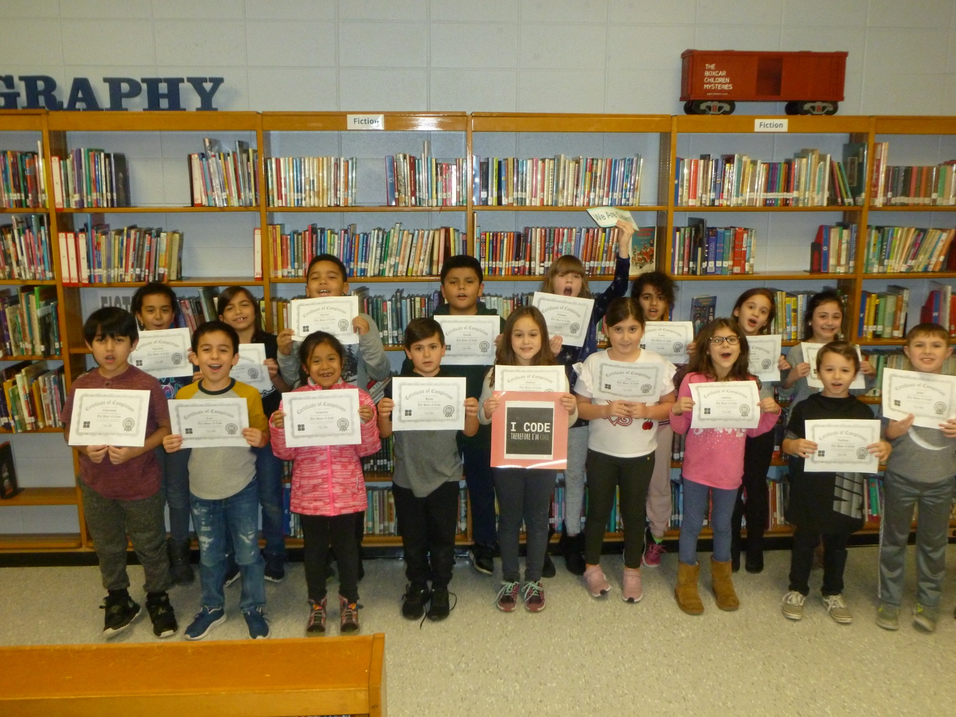 Students Immersed in Coding During Computer Science Education Week Toms River Regional School