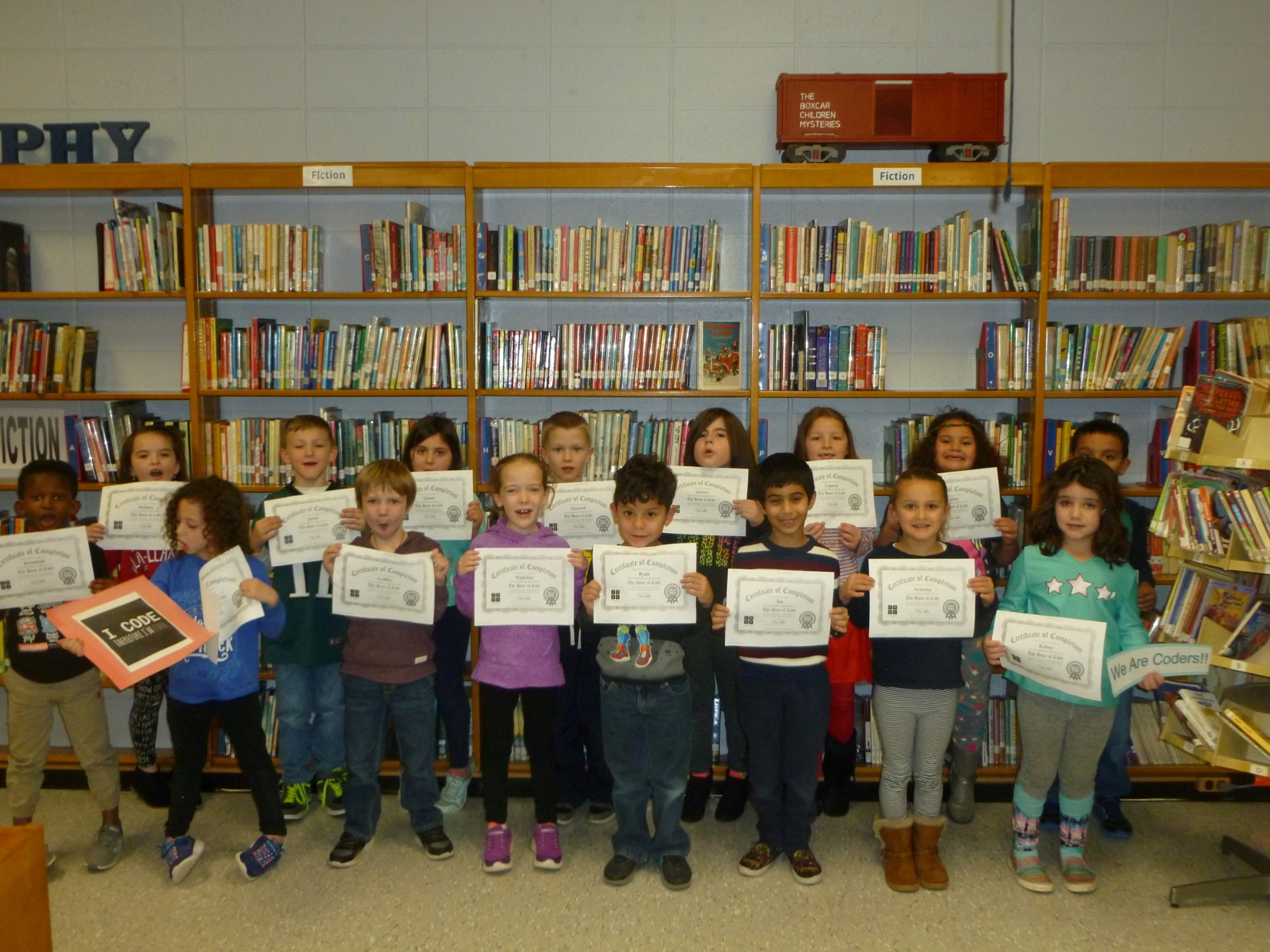 Students Immersed in Coding During Computer Science Education Week Toms River Regional School