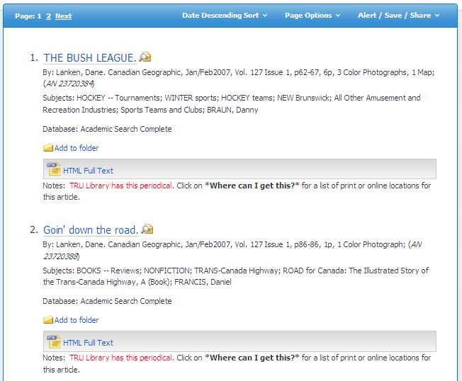 Home Searching Article Databases Research Guides at Thompson Rivers