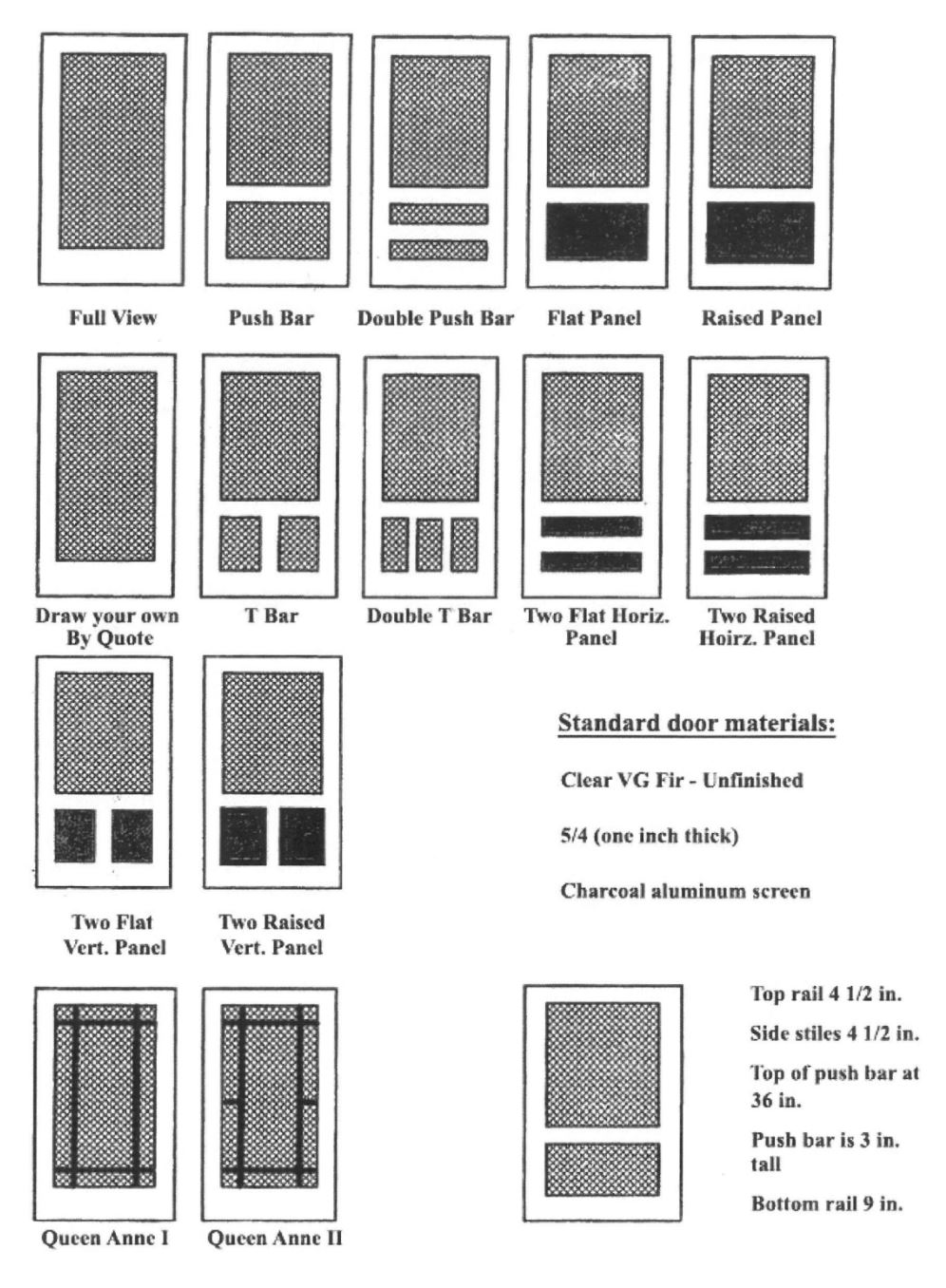 Wood Screen Doors Truax Builders Supply