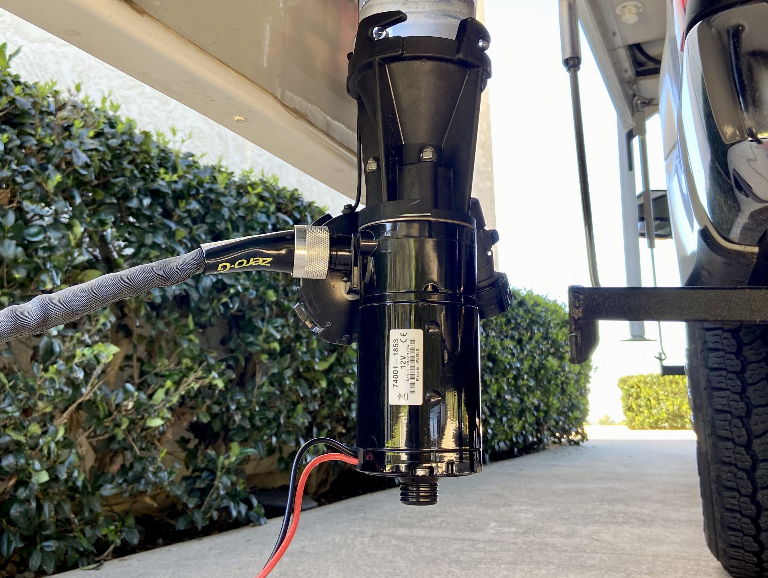 Review of the Flojet Portable RV Waste Pump Truck Camper Adventure