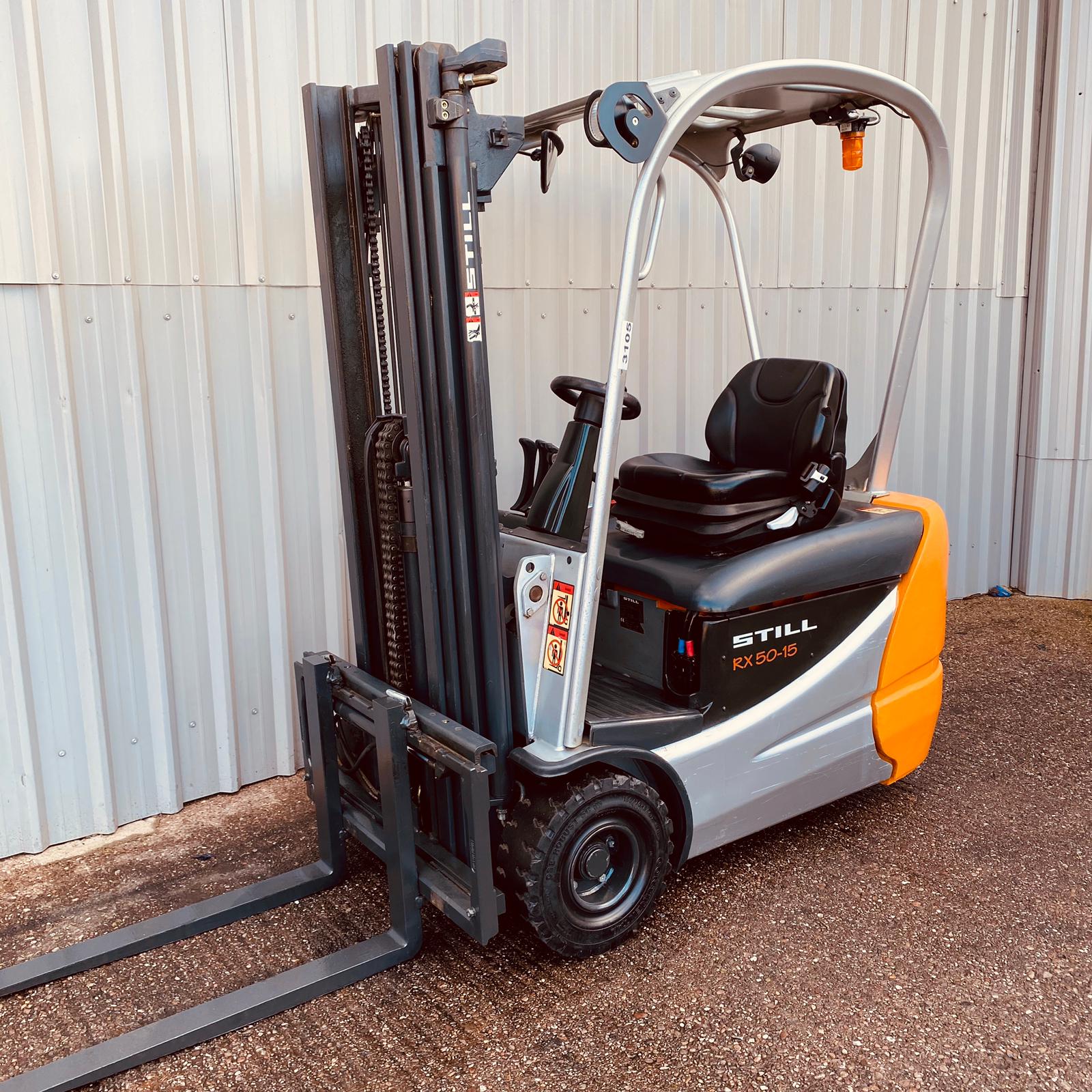 STILL RX5015. USED 3 WHEEL ELECTRIC FORKLIFT (3105)