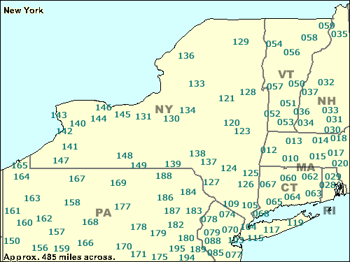 New York Zip Code Map Trucksess.com - Zcta Maps 100/199