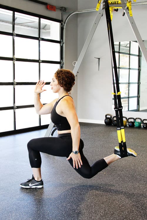 6. TRX Suspended Lunge
