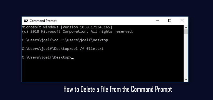 How to Delete a File from the Command Prompt True Gossiper