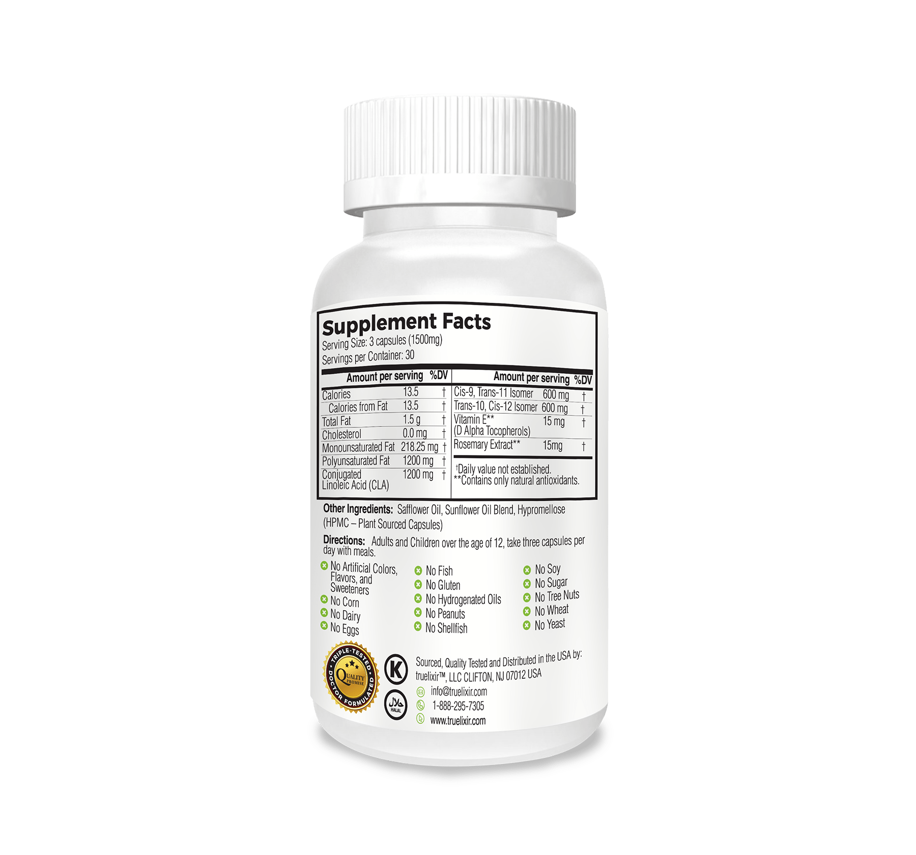 Conjugated Linoleic Acid CLA 1500 Supplements of unsurpassed quality and value