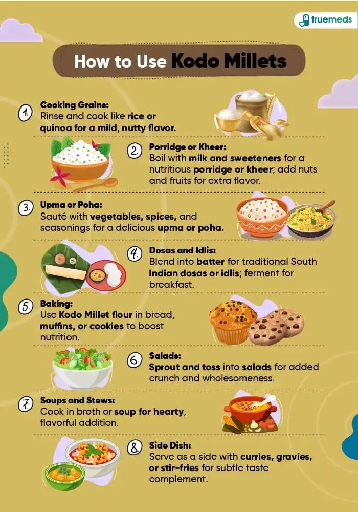 All About Kodo Millets Uses, Benefits, Side Effects And More