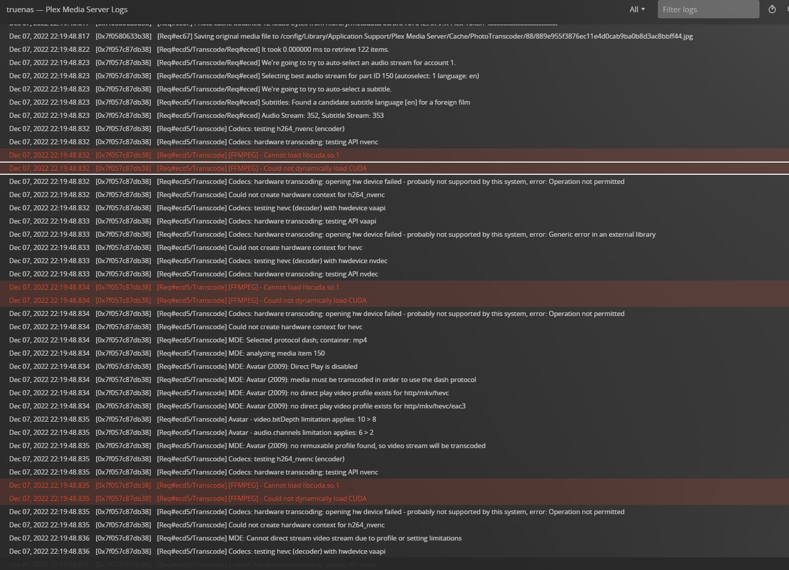 Plex hardware transcoding not working, /dev/dri empty TrueNAS Community