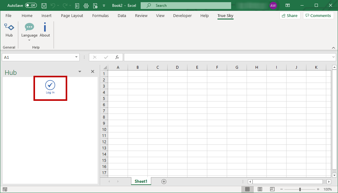 FormsBased Authentication Screen Upon Initial Open True Sky