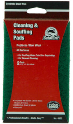 Cleaning & Stripping Synthetic Steel Wool, 3-7/8 x 6 In., 2-Pk. - True