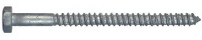 Galvanized Lag Bolt, 3/8 x 2 In., 100-Ct. - True Value Hardware