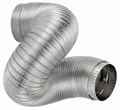 Rigiflex Clothes Dryer Transition Duct, Quick Connect, 4 In. x 2 Ft