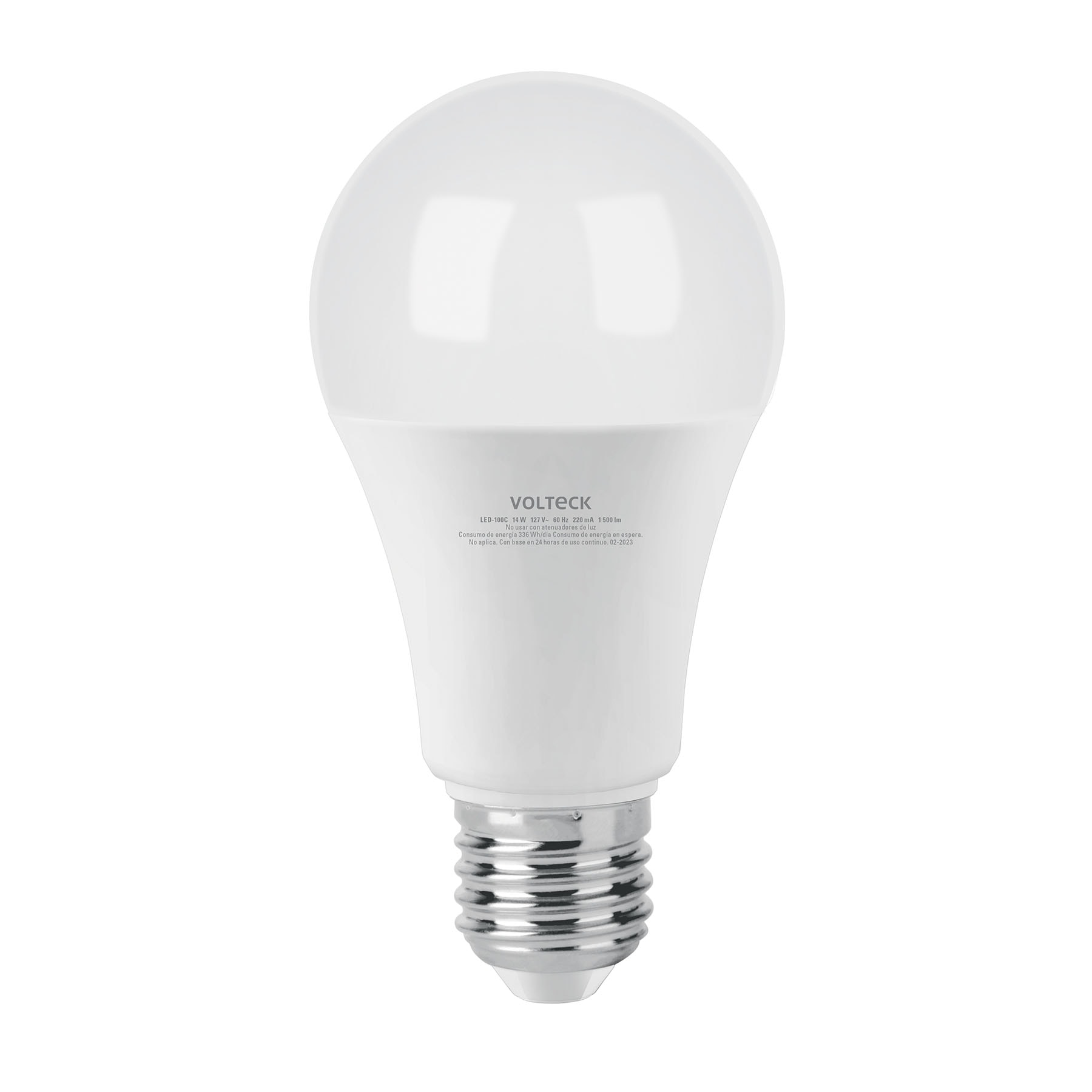 Ficha Tecnica L??mpara LED A19 14 W (equiv. 100 W), luz c??lida, caja