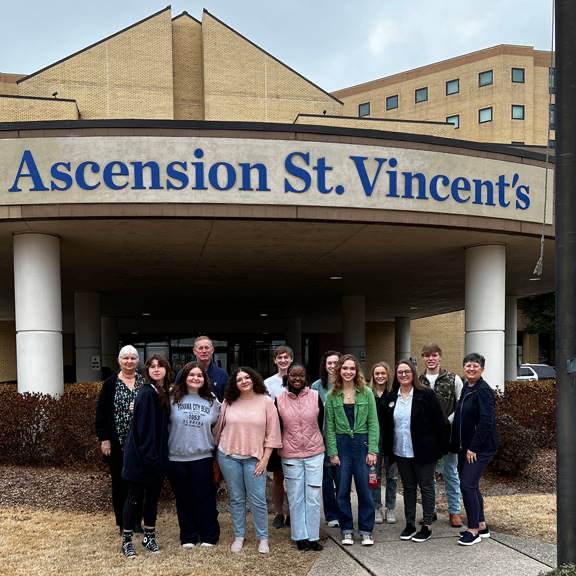 Leeds Area Chamber of Commerce High School Diplomats tour Ascension St. Vincent’s East Hospital