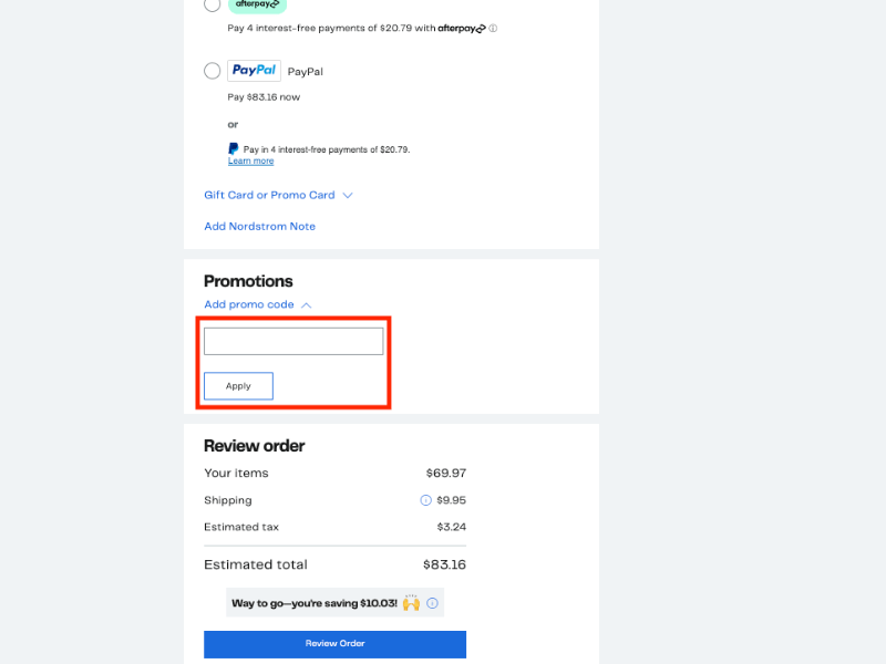 Nordstrom Rack coupon 20 Off in September 2024