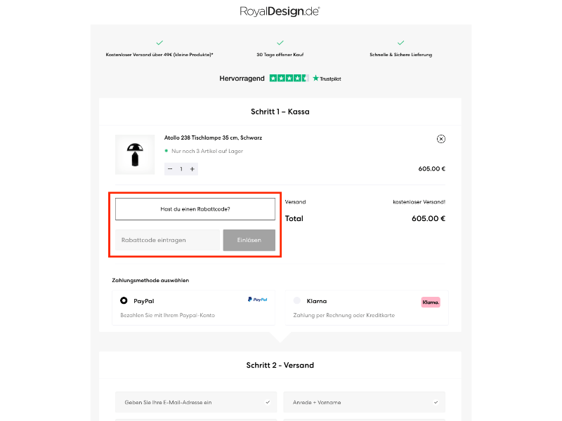Royal Design Gutschein 15 Rabattcode für Oktober 2024 TrustDeals.de