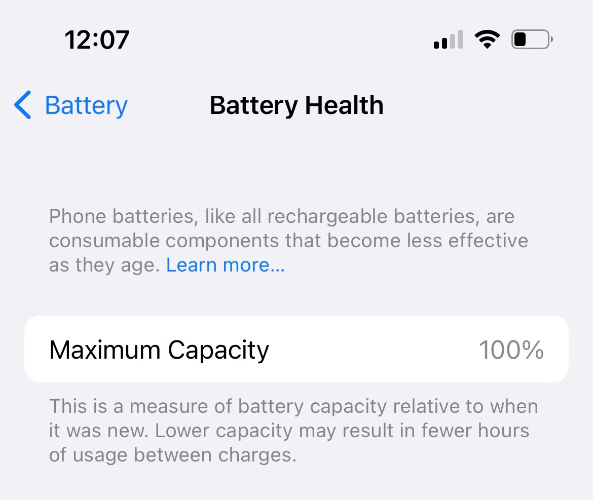 How to check battery health on iPhone