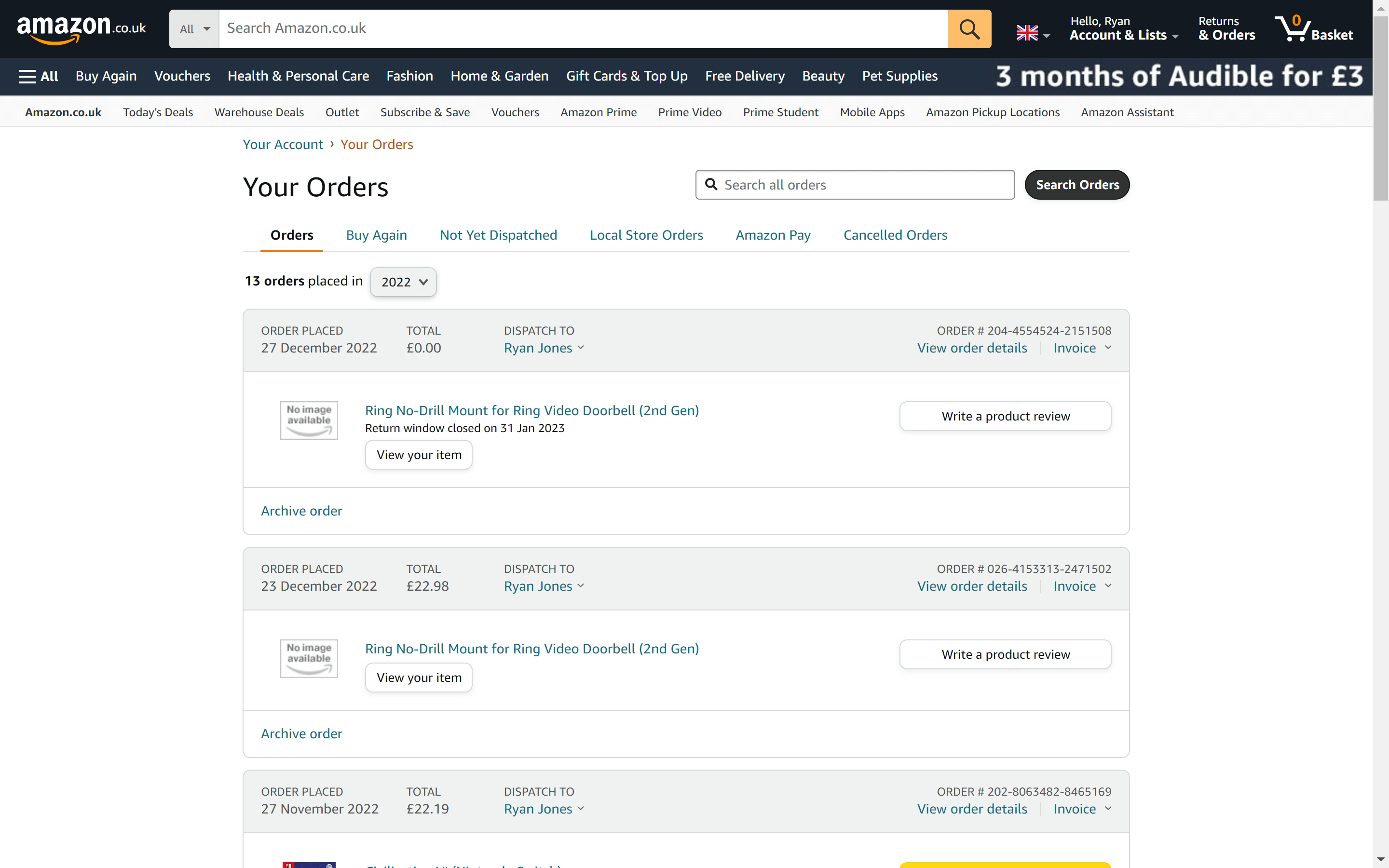 How to hide orders on Amazon Trusted Reviews