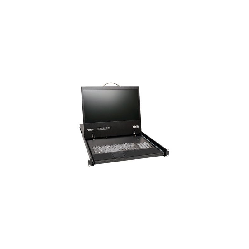 Tripp Lite 16 Port IP Rack Console Cat5 KVM Switch 19" LCD 1+1 User